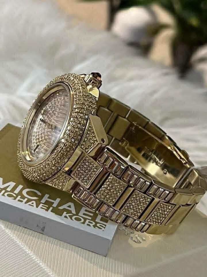 Original Michael Kors - MK Camille Full Stone (Category: Luxury Accessories) located in Naga. Submitted by demaria14 (Listing ID 1469160952, Image 2). Description: MK Camille Full Stone Original Watch💯 Php 5,899 each only Mall Price: 13k-15k ✅FREE SHIPPING NATIONWIDE (via J&T / LBC ) 🇵🇭 ✅BrandNew / Authentic / Japan Machine from US ✅Complete Inclusion ✅Actual Photos ✅PAYMENT FIRST POLICY (no COD / no COP) ✅MOP - Gcash or Bank Transfer PAY TODA