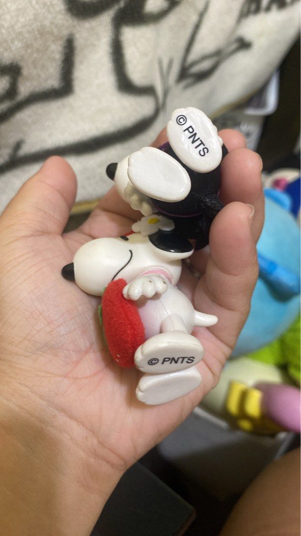 Peanuts Snoopy Strawberry and Monk Figure Keychains (Category: Character Goods) located in Imus. Submitted by mnmv23 (Listing ID 1468996148, Image 2). Description: - Set of 2 adorable Snoopy character keychains - Designs: Strawberry costume with flower clip and Black ninja/monk outfit with hood - Authenticity: Both figures stamped with PNTS on the foot - Hardware: Durable metal clasps attached for easy hanging on keys or bags - Selling condition: