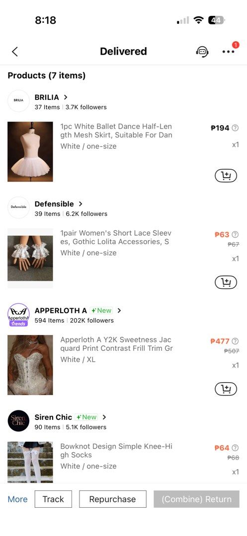 Pennywise Clown Halloween Costume Set (Category: Sets or Coordinates) located in Pateros City. Submitted by dendenden15 (Listing ID 1468935585, Image 3). Description: Reposting this ☺️ Pennywise-inspired Halloween costume set (Creepy-cute style) - Size: XL - Includes: White jacquard corset, white mesh tutu skirt, short lace sleeves, detachable ruffled collar, lace bowknot necklace, white knee-high socks with bows, and red pom-pom balls - Conditio