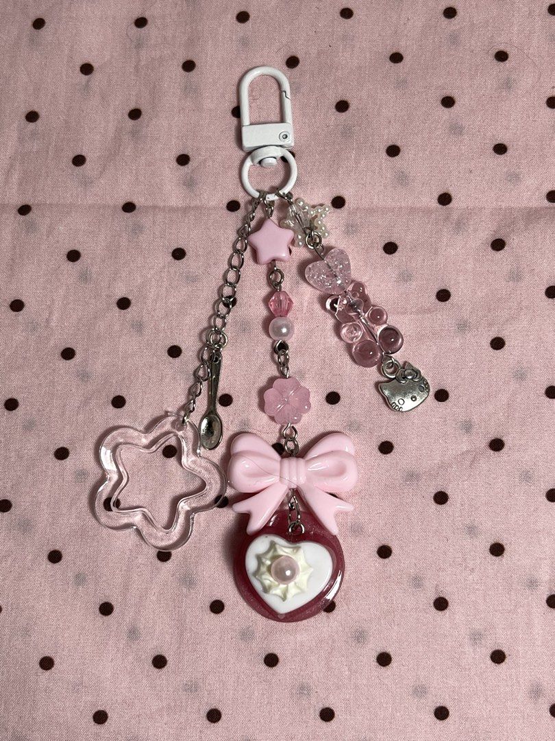 Pink Aesthetic Y2K Beaded Bag Charm Keychain (Category: Charms) located in Mariveles. Submitted by nahtmystyle (Listing ID 1468955609, Image 3). Description: These are handcrafted items, so please manage your expectations as some items may have minor imperfections💓 loc: bataan mop: gcash mod: jnt .