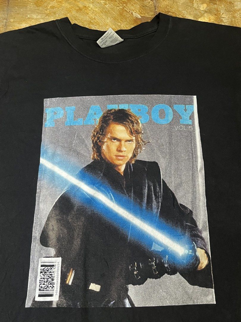 Playboy Anakin Skywalker Tee (PSG) (Category: Tshirts & Polo Shirts ) located in Las Pinas. Submitted by 5.1.5kurono (Listing ID 1469117917, Image 2). Description: Available ✅ Playboy Anakin Skywalker Tee ₱500 • width: 22 • length: 28 Issue: • off but good for psg 📍 las piñas, ph • j&t / lalamove 📦 • sf shouldered by buyer • gcash only 💸 (payment first) color may vary due to lighting all items are thrifted please manage your expectations.