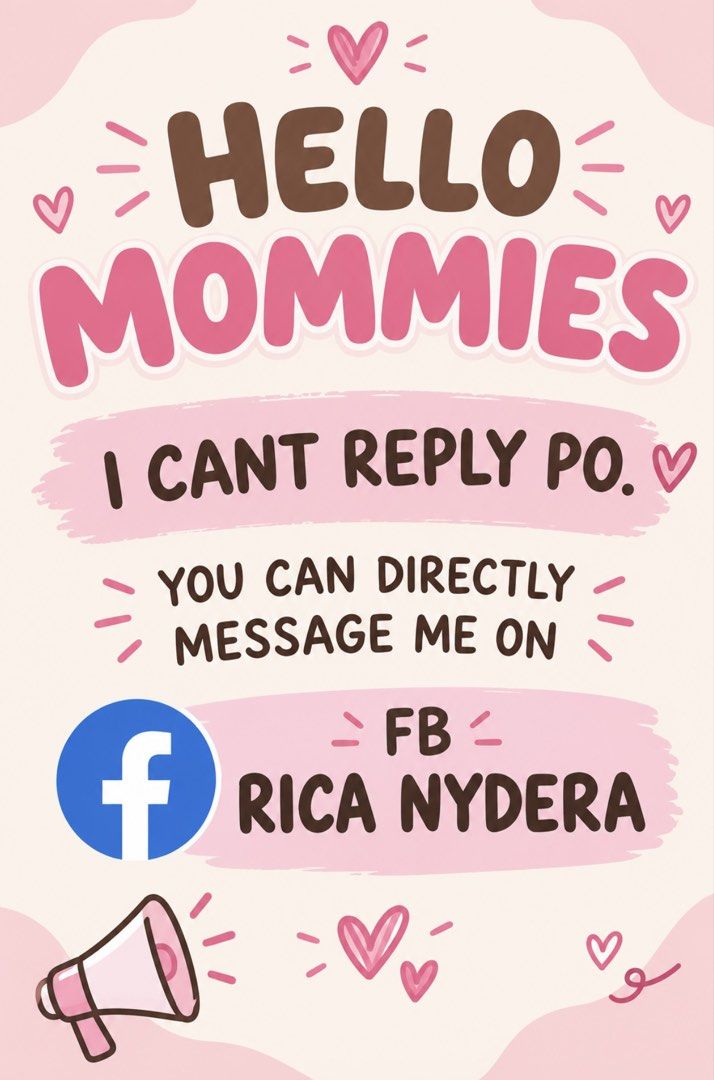 PLEASE DO MESSAGE ME ON FACEBOOK (Category: Announcements) located in Quezon City. Submitted by ricanydera (Listing ID 1468979930, Image 1). Description: NAKALIMIT PO REPLY MOMMIES PLEASE DO MESSAGE ME IN FB RICA NYDERA.