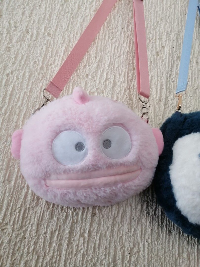 Plush Cartoon Crossbody Bag (Category: Cross-body Bags) located in Angono. Submitted by rlinee_93 (Listing ID 1468963527, Image 2). Description: - 230 each - Super soft and fluffy plush crossbody bags - Features a secure zip top closure and a clean fabric-lined interior - Equipped with adjustable fabric straps that attach easily with metal clips - Perfect for daily use, OOTDs, gifts, or cute matching sets for besties!.
