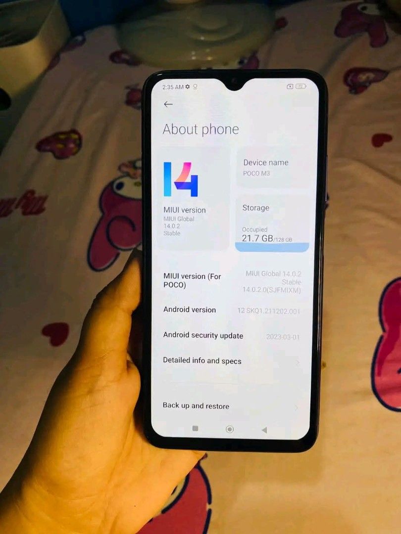 POCO M3 GLOBAL SNAPDRAGON 662 GAMING PHONE (Category: Xiaomi) located in Cavite. Submitted by annas.gadget.corner (Listing ID 1468980865, Image 2). Description: POCO M3 4+2/128 GLOBAL SNAPDRAGON 662 GAMING PHONE NO ISSUE KONTING GASGAS LANG RUSH RUSH 3,500 FIX PASS SA TATAWAD UNIT CORD ONLY 6'5 INCHES 4+2GB RAM 128GB ROM MALINAW BOTH CAM 6000MAH BATT MATAGAL MALOWBAT CHECK TO SAWA UPON NA MEET UP SAN PEDRO SUPER 8 MEET UP ADD DELIVERY FEE.