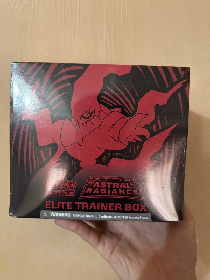 Pokemon Astral Radiance ETB (Category: Card Boxes & Cases) located in Quezon City. Submitted by epic.pokemonseller (Listing ID 1468971342, Image 1). Description: - 8 Pokémon TCG: Astral Radiance booster packs - 65 card sleeves featuring Darkrai - 45 Pokémon TCG Energy cards - A player’s guide to the Astral Radiance expansion - 6 damage-counter dice & 1 competition-legal coin-flip die - 2 acrylic condition markers - A collector’s box to hold every