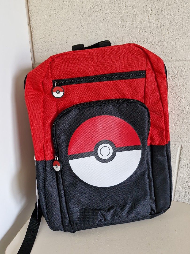 Pokemon backpack (Category: Backpacks) located in Quezon City. Submitted by declttermum (Listing ID 1468955732, Image 1). Description: Brandnew pokemon backpack. See pics for condition. Pwede pambata o matanda. Wysiwyg. Available by December. #pokemon #pokemonbag #pokemonbackpack #pokemonmerch.