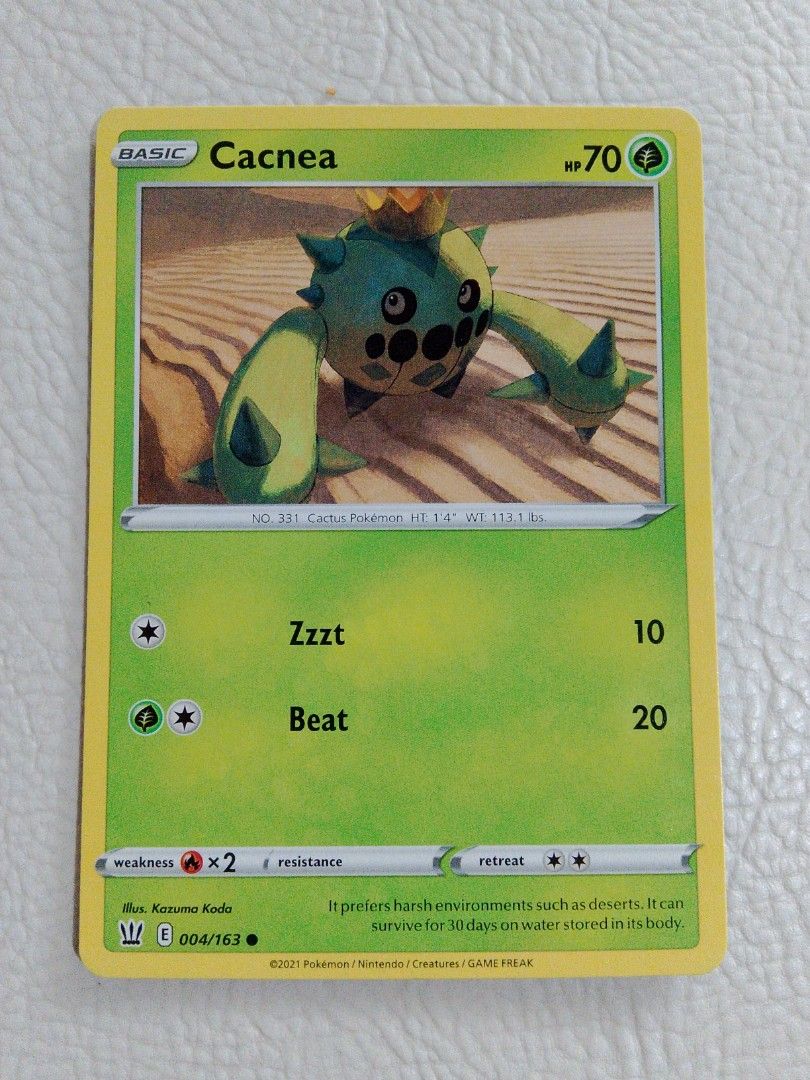 Pokemon Card Cacnea (Category: Raw Singles) located in Paranaque City. Submitted by g-books-n-toys (Listing ID 1468955945, Image 1). Description: .