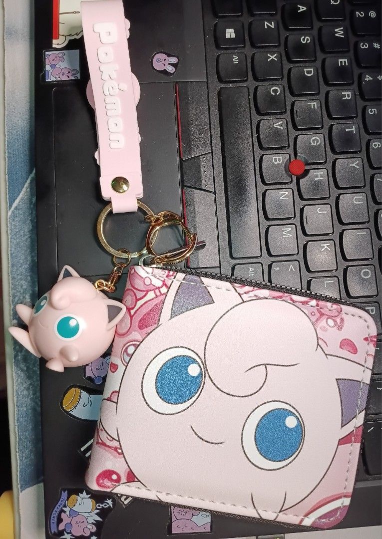 POKEMON JIGGLYPUFF WALLET AND KEYRING SET (Category: J-Wave Merchandise) located in Quezon City. Submitted by 4_leaf_clover (Listing ID 1468960790, Image 3). Description: BRAND NEW SET AS IS PAYO LOC. QC SDD JNT DM.