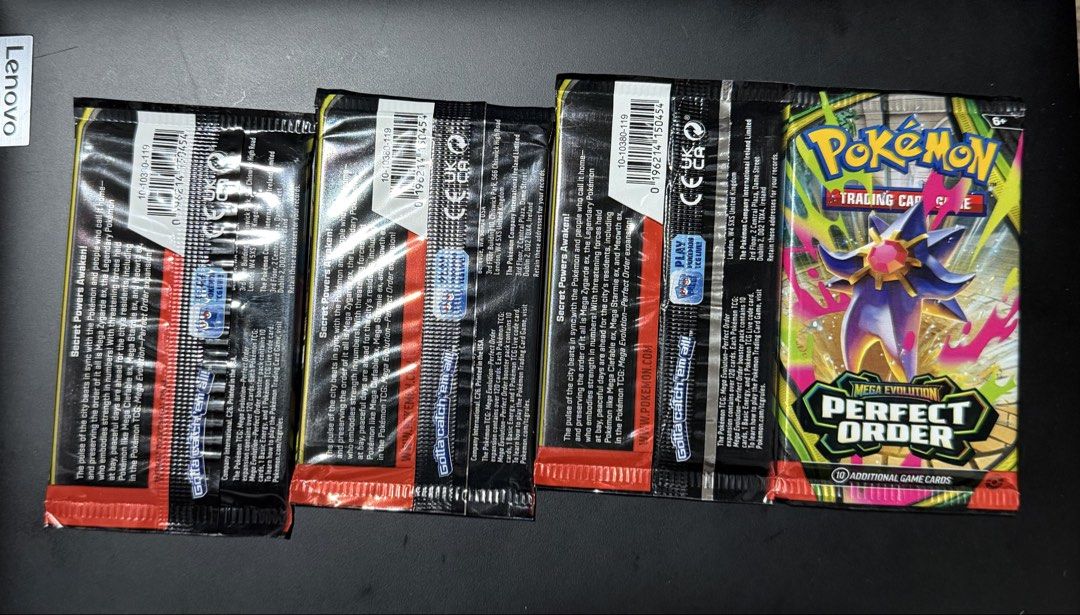 Pokemon Trading Card Game Perfect Order (Category: Card Packs) located in Quezon City. Submitted by engr_mark (Listing ID 1468935102, Image 2). Description: Brand new and sealed 4 pieces on hand 🚚 Shipping Options 📍 Metro Manila: Lalamove or Grab 📦 Outside Metro Manila: LBC or J&T 💳 Payment First Policy – You’re welcome to inspect your item upon rider pickup. Kindly complete your inspection while the rider is waiting to avoid unnecessary dela