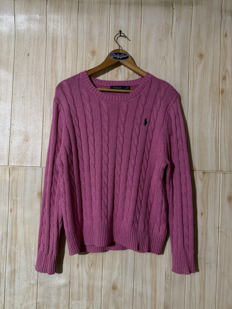 Polo Ralph Lauren Cable Knitted (Category: Coats, Jackets and Outerwear) located in Pasay City. Submitted by miks_garciaaa (Listing ID 1469074634, Image 1). Description: Size XXL Complete tags Good as new - No Issue Width - 21.5 inches Length - 24 inches .