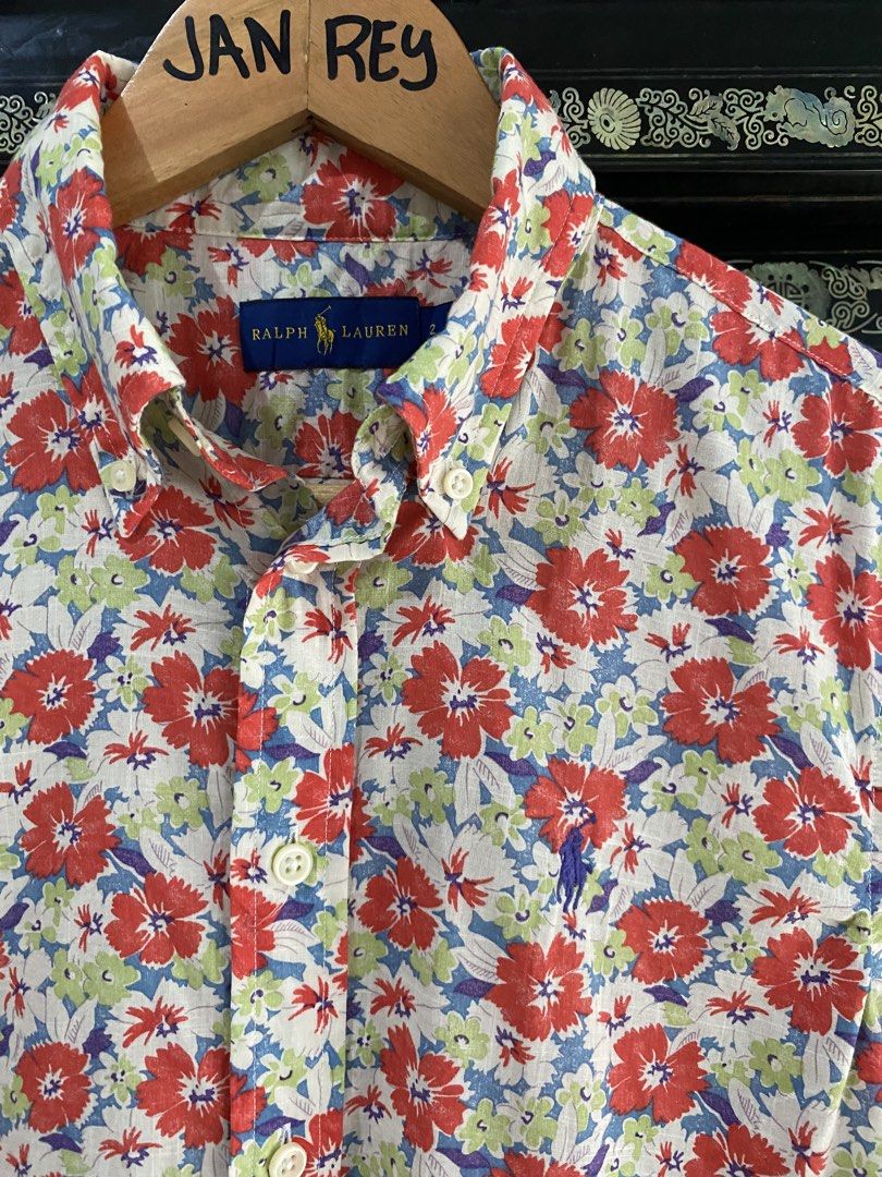 Polo Ralph Lauren Floral (Category: Longsleeves) located in Quezon City. Submitted by janrey0402 (Listing ID 1468950995, Image 1). Description: Size 2 ( Medium ) Dimensions 19 Width x Length 26 front 27 back Authentic Complete Tags Excellent Condition Color Rate 9.5/10 Ready to Wear No Issue.