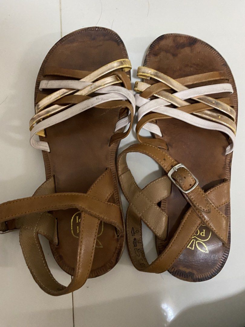 Pom D' Api Paris leather sandals (Water marks caused by washing ) (Category: Babies & Kids Fashion) located in Las Pinas. Submitted by sherylandmargaux (Listing ID 1469058773, Image 2). Description: Water marks caused by washing .