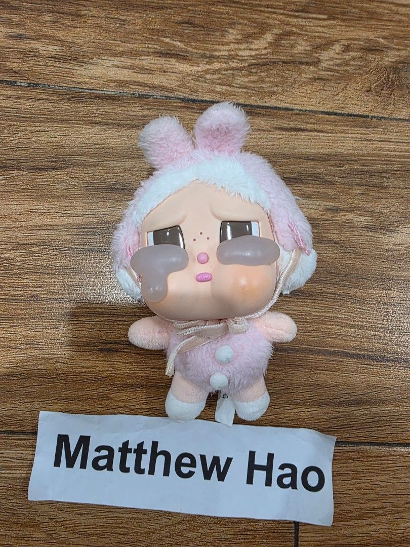 Popmart crybaby crying again (Category: Plushies & Soft Toys) located in Manila. Submitted by machoxmatt (Listing ID 1469016682, Image 1). Description: used a few times no more box mop:bdo/gcash shipping at buyer's expense.