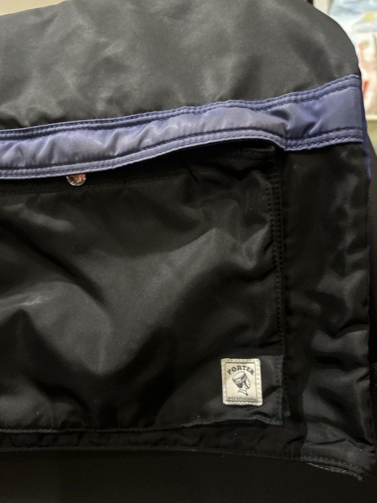 Porter Drawstring Bag (USED) (Category: Backpacks) located in Manila. Submitted by krystalchewey_ (Listing ID 1469108052, Image 2). Description: Used Actual Photo Posted 750php Flaws: natastas sa loob Check last photos .