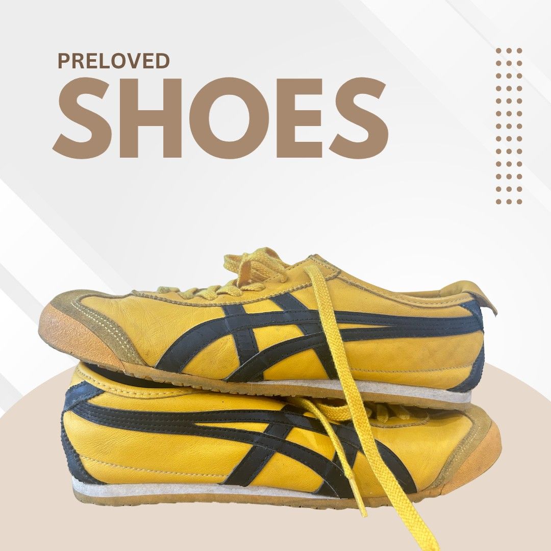 PRELOVED ONITSUKA TIGER MEXICO KILL BILL 66 (Category: Sneakers & Footwear) located in Quezon City. Submitted by ggb_brokerageservices202 (Listing ID 1468966873, Image 3). Description: Preloved Onitsuka Tiger Mexico Kill Bill 66 Brand: Onitsuka Tiger Size: EU 44| US 10| 28 CM Color: Yellow/ Black Made in Indonesia Condition: Preloved Resell: 7,140.