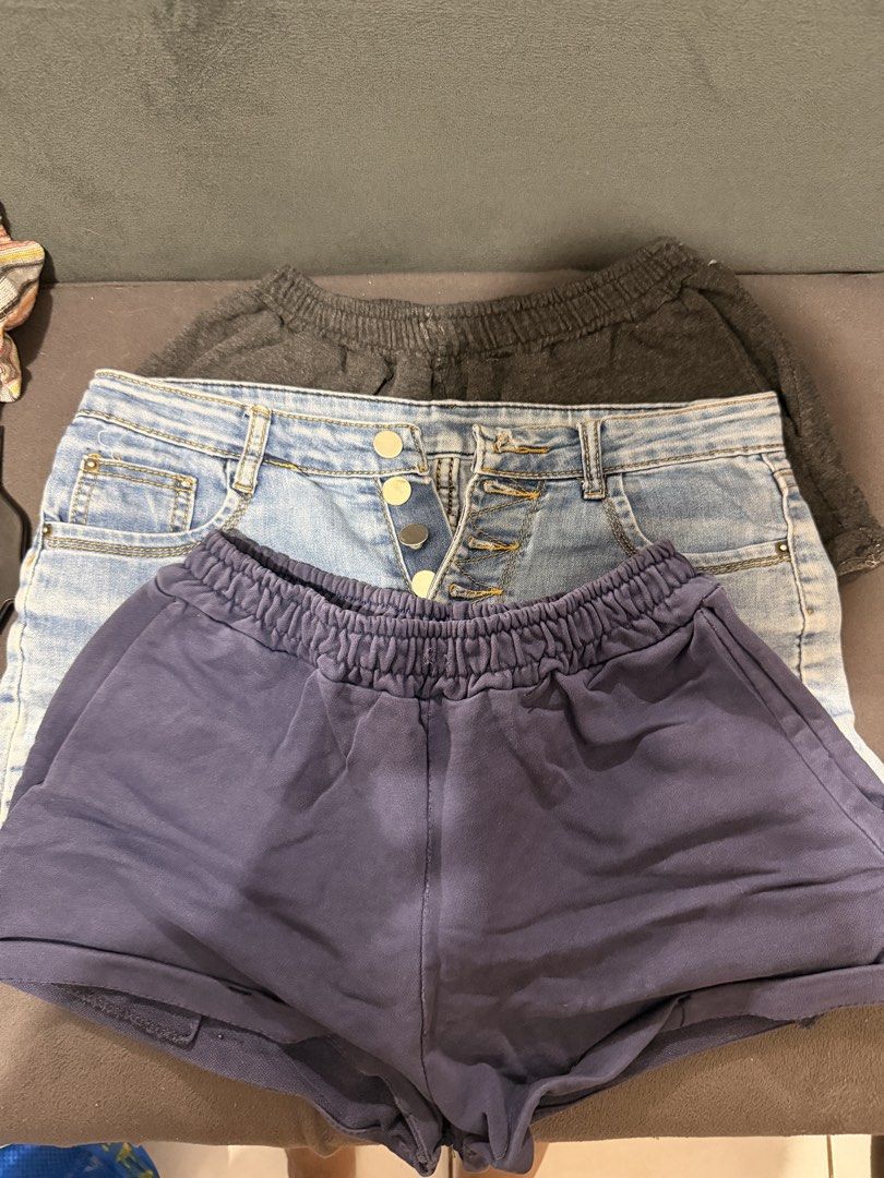Preloved shorts and pants - decluttering (Category: Other Bottoms) located in Mandaluyong City. Submitted by decluttercon (Listing ID 1468952701, Image 3). Description: - prices are posted in the 2nd photo - take all for ₱400 📍San Juan City.