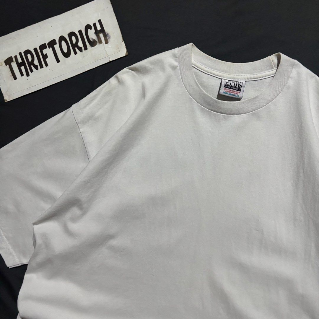 PRO CLUB PLAIN WHITE SHIRT (Category: Tshirts & Polo Shirts ) located in Taytay. Submitted by dwinsapparel (Listing ID 1469015437, Image 2). Description: PROCLUB PLAIN WHITE SHIRT W-25 L- 32 EXCELLENT CONDITION NEED WASH COMPLETE TAGS.