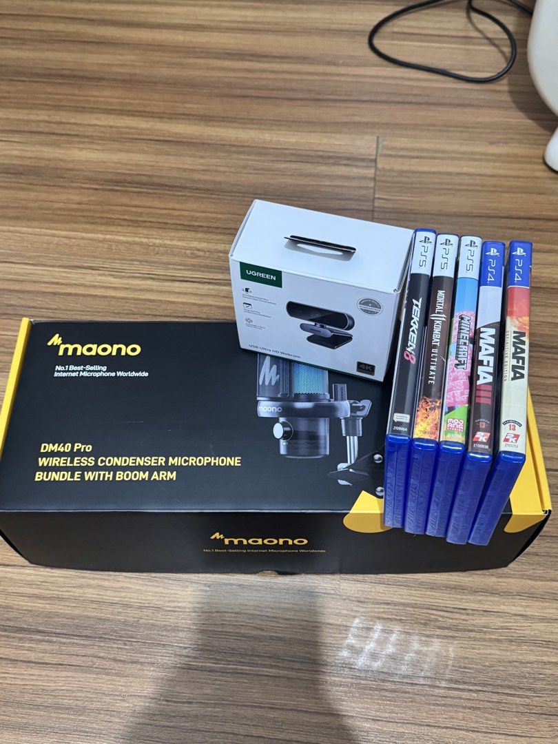 Ps4 and ps5 games and webcam,microphone (bundle) (Category: PlayStation) located in Quezon City. Submitted by itsaaeon3030 (Listing ID 1469011770, Image 1). Description: For take all na sana 9k.