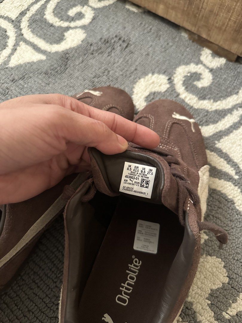 Puma Speedcat (Dark Brown) (Category: Casual Shoes) located in Calamba. Submitted by twstwrld (Listing ID 1468958077, Image 3). Description: Puma Speedcat - Dark Brown bought in taiwan used 5x with og box size: 8.5 Uk fits US9.