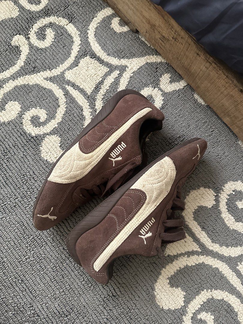 Puma Speedcat (Dark Brown) (Category: Casual Shoes) located in Calamba. Submitted by twstwrld (Listing ID 1468958077, Image 2). Description: Puma Speedcat - Dark Brown bought in taiwan used 5x with og box size: 8.5 Uk fits US9.