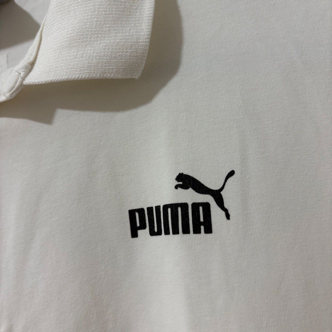 Puma White Polo Shirt (Category: Shirts) located in Bulacan. Submitted by laleesa_ (Listing ID 1469040645, Image 2). Description: Large Women Up to Medium Men.