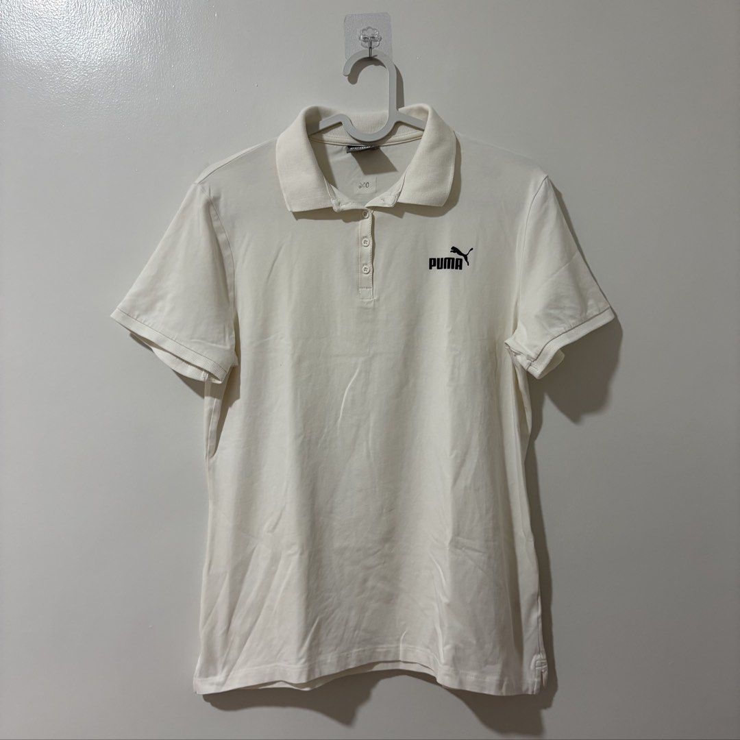 Puma White Polo Shirt (Category: Shirts) located in Bulacan. Submitted by laleesa_ (Listing ID 1469040645, Image 1). Description: Large Women Up to Medium Men.