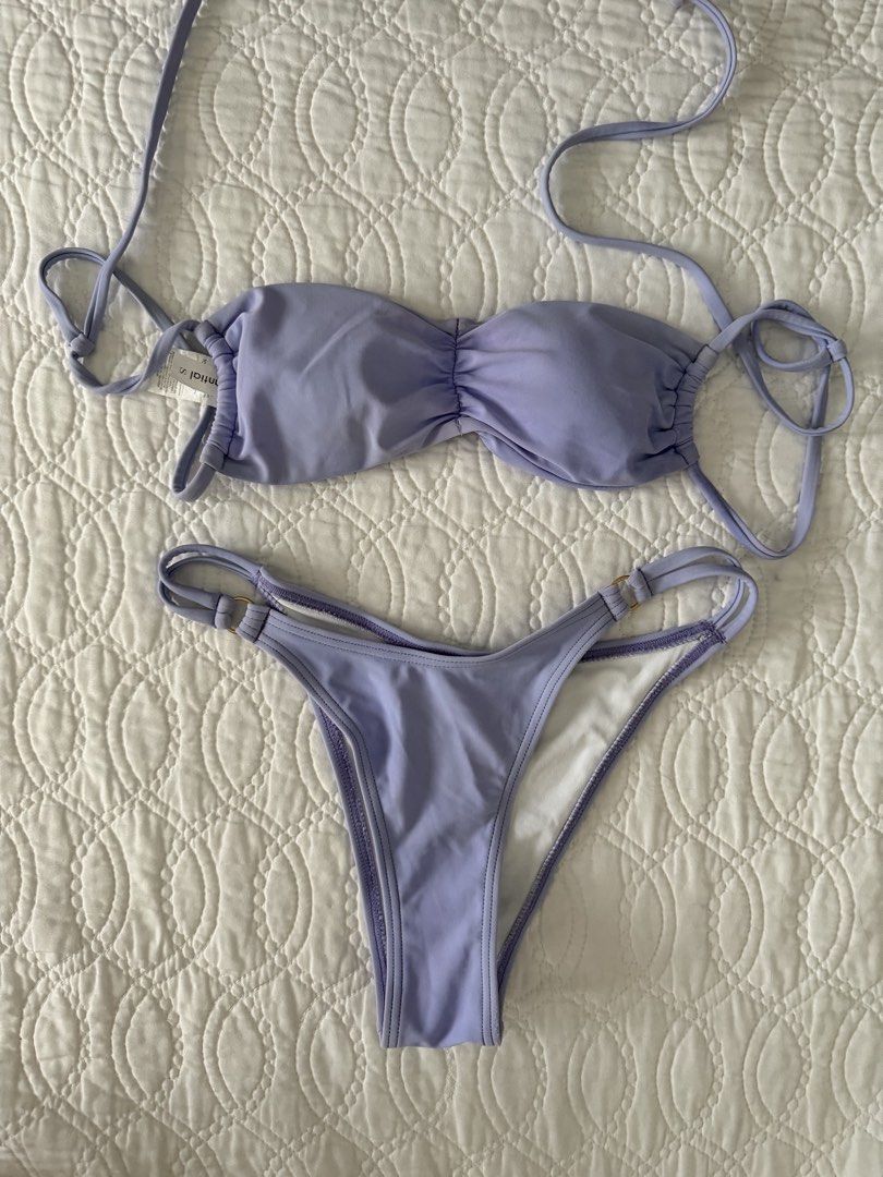 Purple Esseantial Bikini (Category: Bikinis & Swimsuits) located in Quezon City. Submitted by kelangot (Listing ID 1469001872, Image 1). Description: Selling this item in great condition! Brand: esseantial Size: small Condition: worn only once or twice Color: purple RFS: decluttering 📦 Shipping: C/O buyer 💸 Payment: GCash, BPI, or GoTyme Feel free to message me for inquiries Strictly no cancellations, returns, or refunds. Happy shopping! ♡.