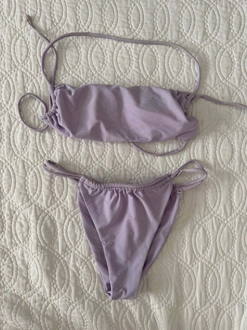 Purple Esseantial Bikini (Category: Bikinis & Swimsuits) located in Quezon City. Submitted by kelangot (Listing ID 1469005731, Image 1). Description: Selling this item in great condition! Brand: esseantial Size: small Condition: worn only once or twice Color: purple RFS: decluttering 📦 Shipping: C/O buyer 💸 Payment: GCash, BPI, or GoTyme Feel free to message me for inquiries Strictly no cancellations, returns, or refunds. Happy shopping! ♡.