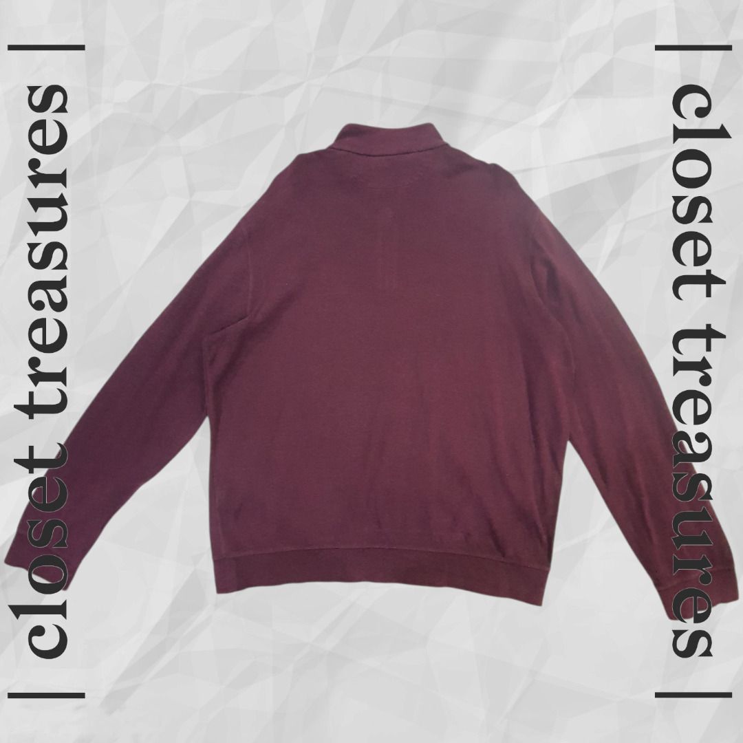 Burgundy Quarter Zip Pullover | Ralph Lauren (Category: Coats, Jackets and Outerwear) located in Quezon City. Submitted by _closettreasures (Listing ID 1468962684, Image 2). Description: Size: L RFS: decluttering - authentic !!! Message me for more details (when worn pics, payment method, etc.) !!!.