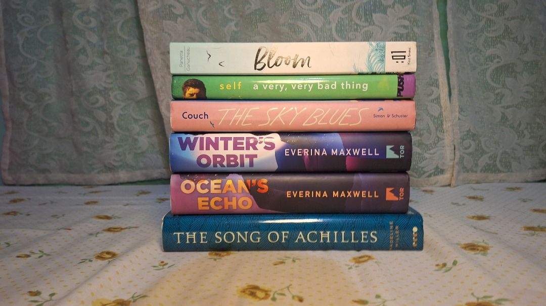 Queer Novels (Category: Storybooks) located in Manila. Submitted by bookshop_ni_marcussy (Listing ID 1468966562, Image 2). Description: The Song of Achilles by Madeline Miller - 1400 Pesos The Sky Blues by Robbie Couch - 625 Pesos Bloom (Graphic Novel) by Kevin Panetta - 735 Pesos A Very, Very Bad Thing by Jeffery Self - 445 Pesos ----------------- Winter's Orbit - 1600 Pesos Ocean's Echo - 1300 Pesos by Everina Maxwell - TAKE BOTH - - 2200 Pesos