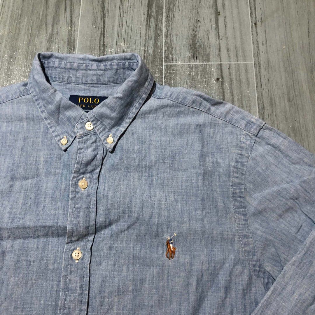 RALPH LAUREN DENIM BUTTON-DOWN (Category: Activewear) located in Pontevedra. Submitted by joshuaentr24916 (Listing ID 1468985639, Image 2). Description: DIMES:21x28 BEST FIT TO MED TO SEMI LARGE .