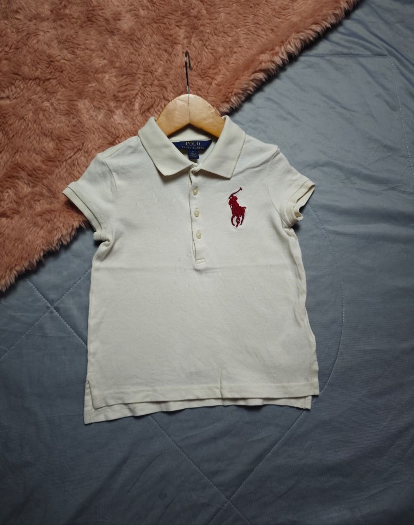 RALPH LAUREN KIDS POLO OFFWHITE (Category: Babies & Kids Fashion) located in Imus. Submitted by eykc01 (Listing ID 1469043692, Image 1). Description: EUC-LIKE NEW 5YO *HAS WASHABLE LYT STAIN.