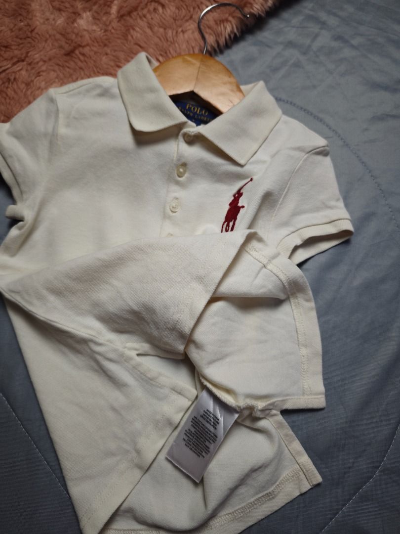 RALPH LAUREN KIDS POLO OFFWHITE (Category: Babies & Kids Fashion) located in Imus. Submitted by eykc01 (Listing ID 1469043692, Image 3). Description: EUC-LIKE NEW 5YO *HAS WASHABLE LYT STAIN.