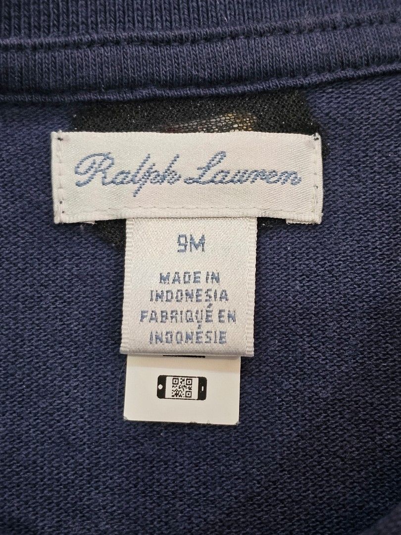 Ralph Lauren onesie (Category: Babies & Kids Fashion) located in Davao. Submitted by prvsly_loved (Listing ID 1469086856, Image 2). Description: Issue: Neck discoloration Color rate: 9/10.