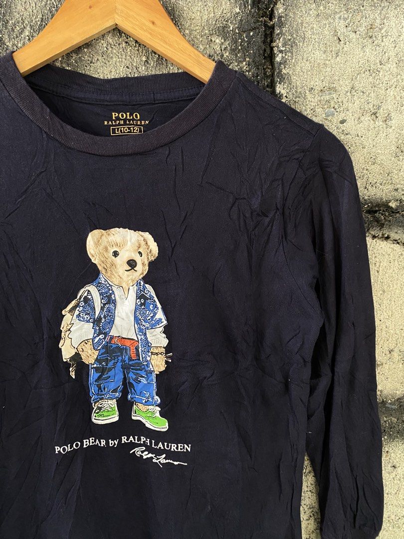 Ralph Lauren Polo Bear LS Shirt (Category: Babies & Kids Fashion) located in Villaverde. Submitted by theluxurythrift.ph (Listing ID 1468959722, Image 2). Description: Wts Ralph Lauren Polo Bear Good for 10 to 12 Yrs Old W 17 Inch L 22 Inch Excellent Condition No Flaws 899 + Sf.