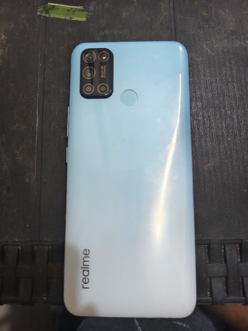 REALME 7i (Category: Realme) located in Santa Rosa. Submitted by nicoadrian44703 (Listing ID 1469035138, Image 1). Description: FOR SALE: realme 7i 8/128GB - Blue ₱.... NEGO - Unit Only Specs (actual from phone): ✓ Model: RMX2103 realme 7i ✓ RAM: 8GB - pang multitasking / gaming ✓ Storage: 128GB (82GB free) - malaki pa ✓ Processor: Snapdragon 662 Octa-core - smooth pang ML / COD / TikTok ✓ Camera: 48MP AI Quad Camera - malinaw ✓ Battery: 5000mAh 
