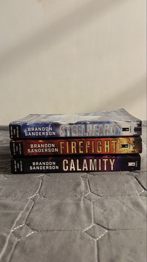 Reckoners Trilogy by Brandon Sanderson (Category: Storybooks) located in Manila. Submitted by kleinvelasquez (Listing ID 1469160653, Image 1). Description: Read once. Still in very good condition. RFS: Getting rid of my paperbacks MOP: Gcash, BPI MOD: Lalamove, J&T.