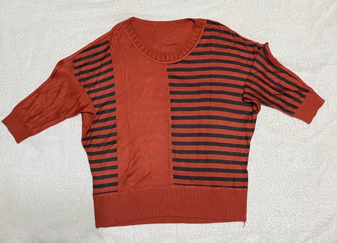 Red orange Knitted top (Category: Coats, Jackets and Outerwear) located in Morong. Submitted by fcjonline528 (Listing ID 1469058460, Image 1). Description: .