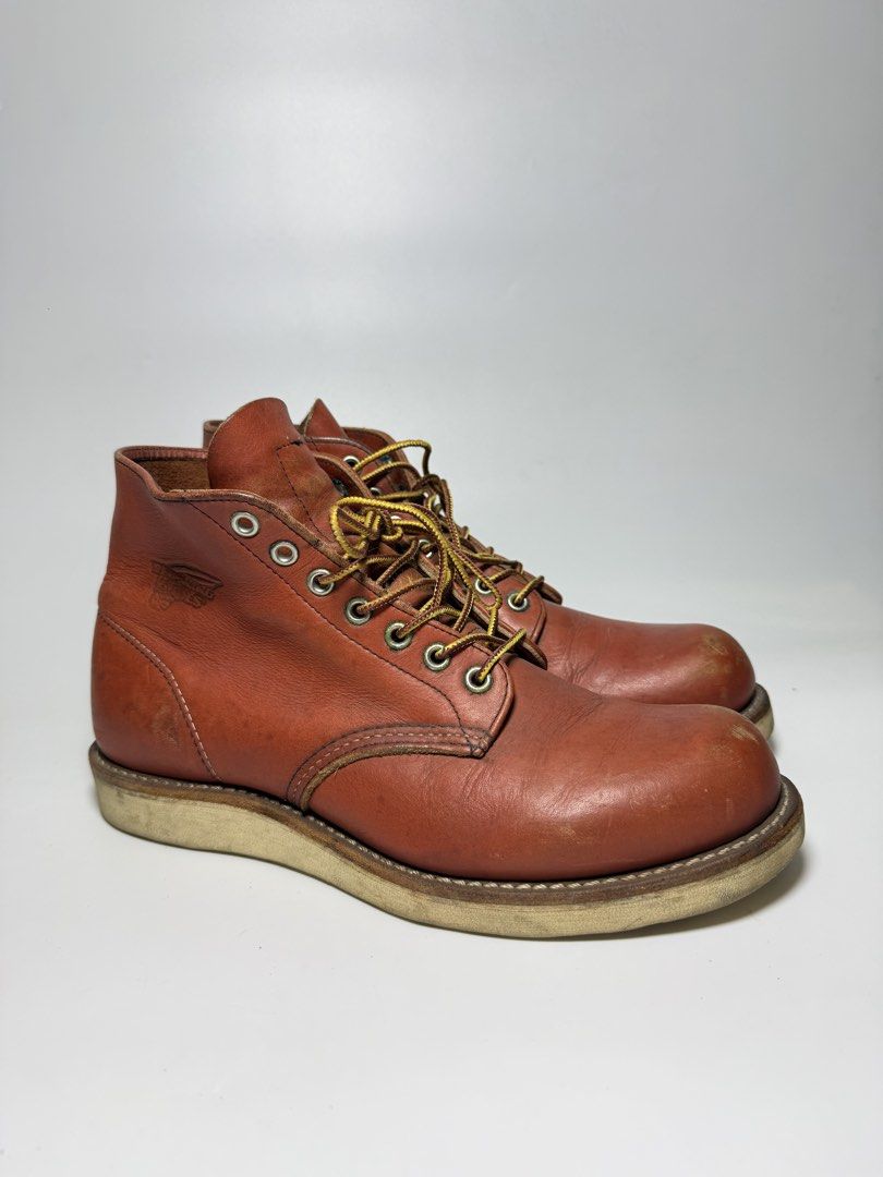 Red Wing 8166 Classic Round-Toe Boots (Category: Boots) located in Manila. Submitted by mankindarchivesv2 (Listing ID 1469046814, Image 3). Description: Red Wing 8166 Classic Round-Toe Boots crafted in Oro-Russet Portage leather with white traction-tread soles Size: 7.5 Men’s Great Condition / minimal dragging no hidden flaws Authentic Price: 4500 php Mode of payment G cash Bank Courier Jnt lalamove Pm me if interested .