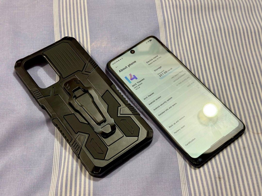 Redmi Note 10 Pro 5G 256GB (Category: Xiaomi) located in Las Pinas. Submitted by z3nkishu (Listing ID 1468960962, Image 2). Description: FOR SALE ONLY | NO SWAPS | SLIGHTLY NEGOTIABLE Please DO read the details below Price is 5,500 Redmi Note 10 5G (unit & case only) Quick specs: 8+8/256GB, 120Hz, 5000 mAh, Snapdragon 732G NO Performance Issues Signs of usage on cosmetics Rep. LCD but good quality (no lags or ghost touches) PM ME FOR VIDEO UNLI T
