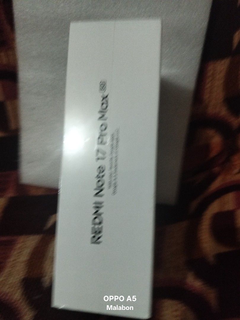 Redmi note 17 Promax (Category: Xiaomi) located in Manila. Submitted by dianne1988. (Listing ID 1469058291, Image 2). Description: brand new sealed, The Xiaomi Redmi Note 17 Pro Max 5G stands out primarily for its massive 9,210mAh to 10,000mAh Silicon-Carbon battery (varying slightly by region) combined with extreme IP66/IP68/IP69/IP69K Screen Size: 6.83-inch AMOLED Flat Display Resolution: 1.5K CrystalRes (2772 x 1280 pixels, 447 ppi) Refresh Ra