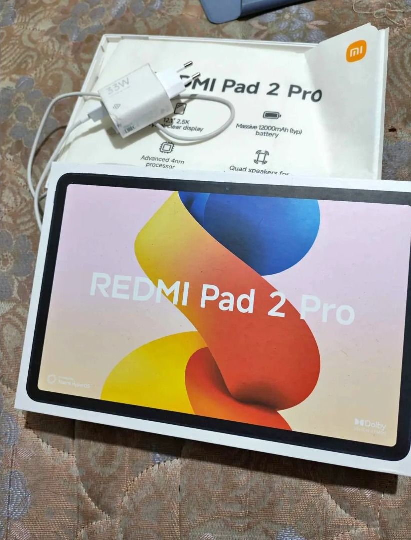 Redmi pad 2 pro 256gb (Category: Android) located in Quezon City. Submitted by fastowl_a0c5b6 (Listing ID 1468967981, Image 1). Description: Redmi pad 2 pro 256gb SNAPDRAGON 7S GEN 4 12,000 MAH BATTERY COMPLETE PACKAGE PO NO ISSUE NO HISTORY REPAIR 100 BATTERY HEALTH 95 CYCLE.