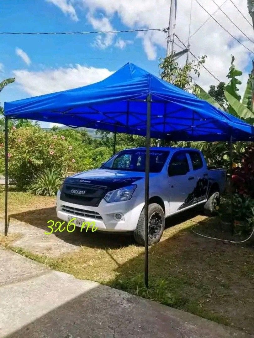retractable tent (Category: Outdoor Furniture) located in Manila. Submitted by asstditems (Listing ID 1468946599, Image 3). Description: 1800--2x2 m 2000--3x3 m 2500--3x4. 5m 3200--3x 6 m.