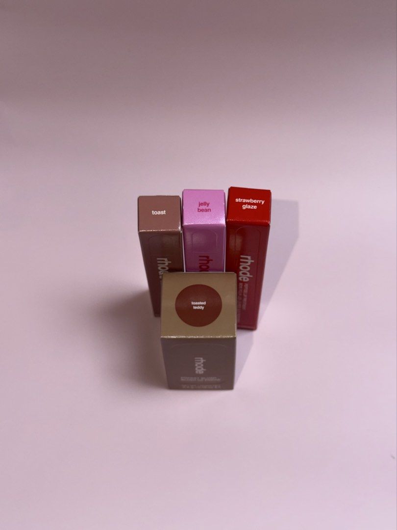 rhode Peptide Lip Tint / Lip Treatment (Category: Makeup) located in Naga. Submitted by millie_raine203 (Listing ID 1466815696, Image 2). Description: rhode Peptide Lip Tint - ₱1,700 - Toast - Jelly Bean rhode Peptide Lip Treatment- ₱1,700 - Strawberry Glaze.