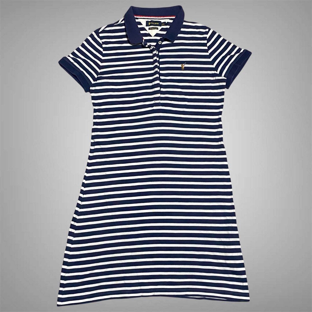 RL Polo Dress (Category: Dresses) located in Mabalacat. Submitted by stellargarments (Listing ID 1469003619, Image 1). Description: Length : 35 Width : 18 Condition : 9/10 Maganda pa tela smooth pa fabric embroidered logo wala white yung collar complete buttons & tags very comfy & smooth on skin medjo lukot pa po need wash last slide only color may vary due to lighting.