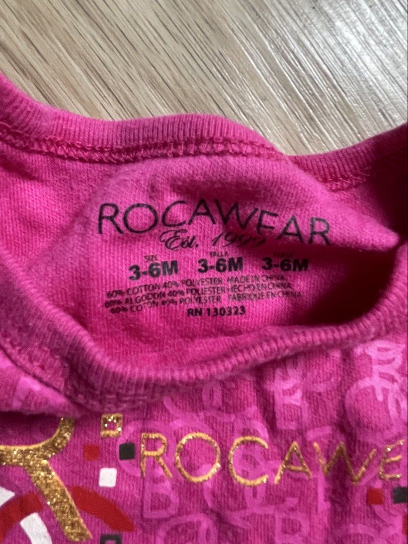 Roca onesies (Category: Babies & Kids Fashion) located in Naga. Submitted by anbl1004 (Listing ID 1469129200, Image 3). Description: 3-9mos. no flaws.