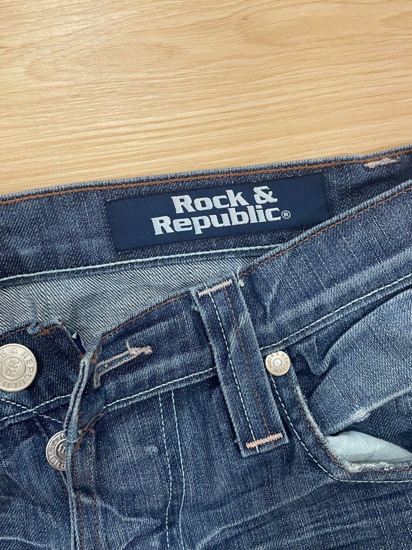 Rock & Republic Jeans (Category: Jeans) located in Manila. Submitted by bedlambuzz (Listing ID 1469078638, Image 2). Description: WYSIWYG ALL JEANS ARE USED BUT FULLY WEARABLE BUTTONS AND ZIPPERS INTACT MAY HAVE SLIGHT DISCOLORATION OR SMALL FLAWS.