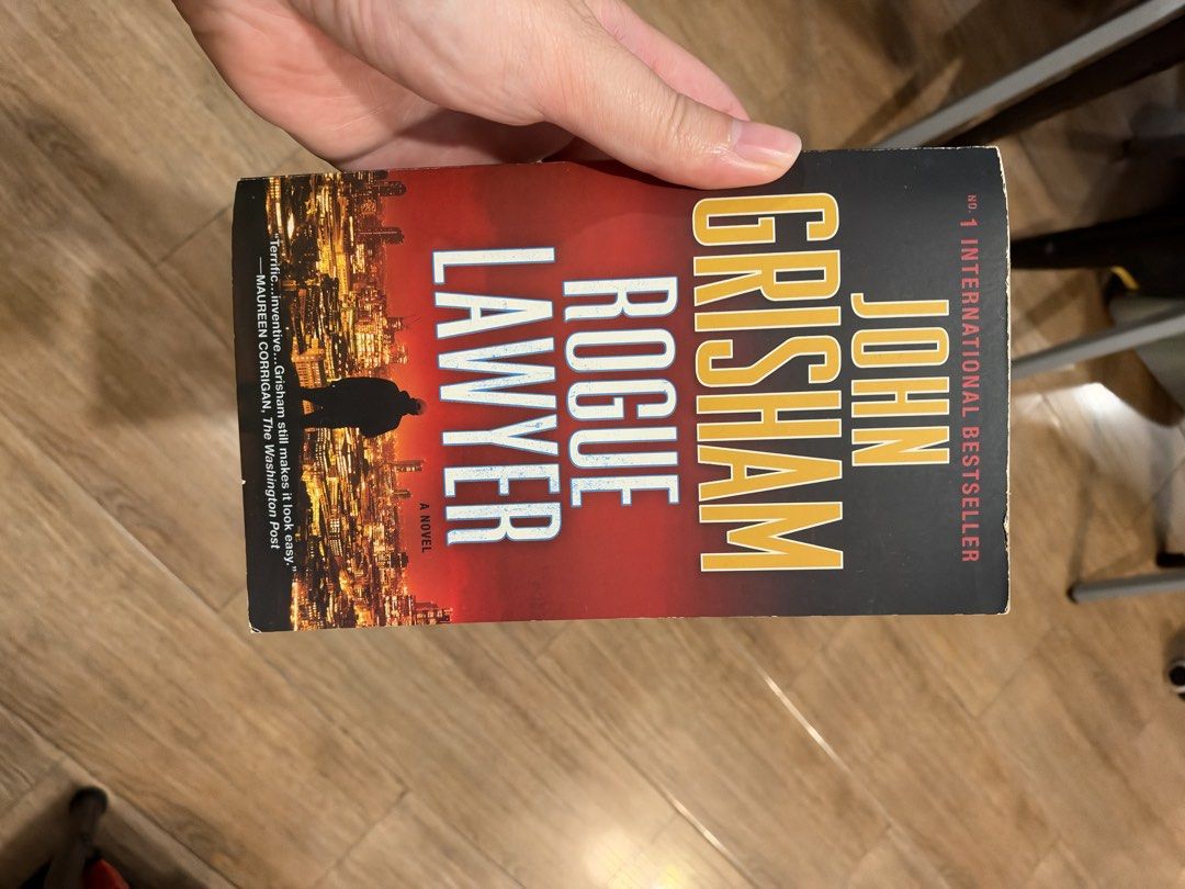 Rogue Lawyer by John Grisham (Category: Storybooks) located in Manila. Submitted by garagesalebykoda (Listing ID 1468987920, Image 1). Description: - Title: The Rogue Lawyer / Thriller Novel by John Grisham - Publisher: Random House (International Bestseller Edition) - Format: Standard Paperback (ISBN: 978-1-101-96586-3) - Plot: Follows Sebastian Rudd, an unconventional street lawyer for dangerous clients - Condition: Readable copy with yellowing