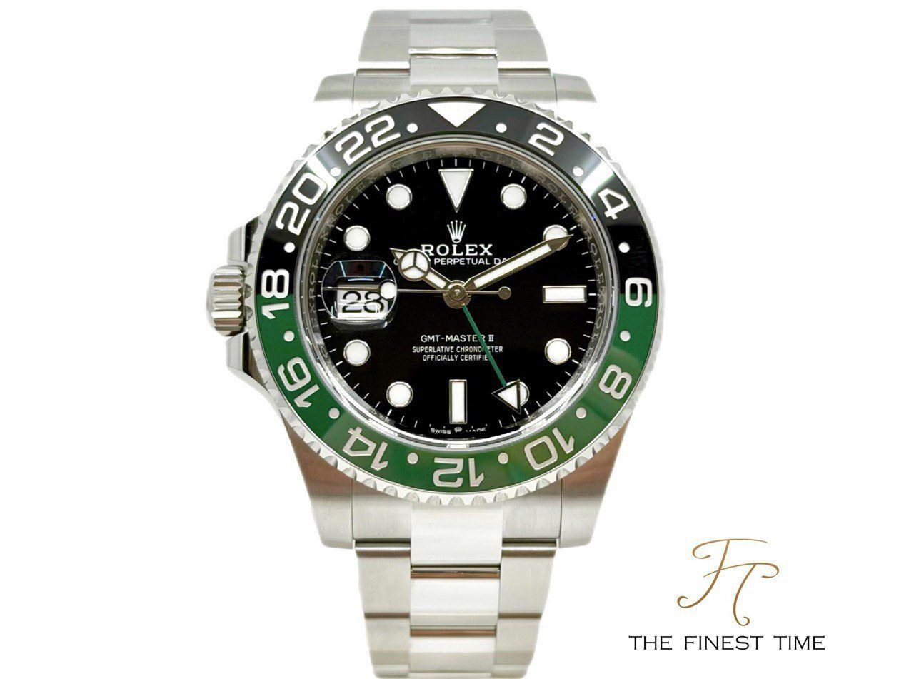 Rolex GMT-Master II 126720VTNR Oyster Sprite 126720VTNR Sprite Oyster 126720 Oyster _ Oct 2026 _ New Wooden Card (Category: Watches) located in Singapore. Submitted by thefinesttime (Listing ID 1468989740, Image 1). Description: Model: Rolex GMT-Master II Reference: 126720VTNR Case Diameter: 40MM Dial Color: Black Material: Steel Bezel Material: Ceramic Bracelet Material: Steel Series: Alphanumeric New or Used: New Box & Paper: Yes,full set woode