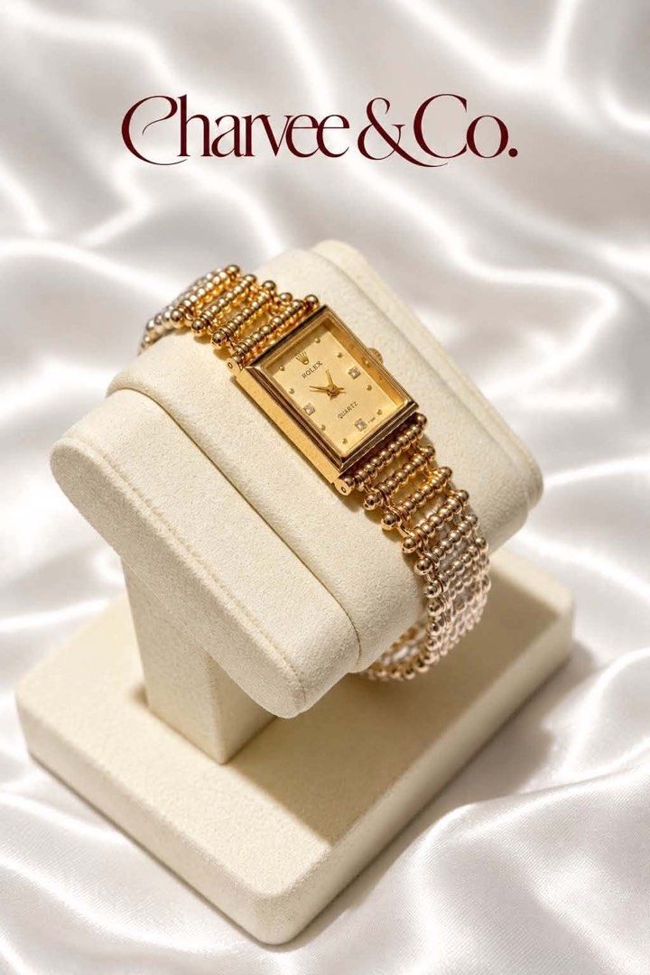 ✨🤩Rolex Gold Quartz Rectangular Watch✨🤩 (Category: Women's Watches) located in Caloocan City. Submitted by shairapretty (Listing ID 1469109414, Image 1). Description: ROLÈX WOMEN WATCHES ✨ • Battery-operated • Non-tarnish • Water Resistant • Comes with branded box & paper bag • Ready for gifting 🎁 Limited stocks and designs available. .